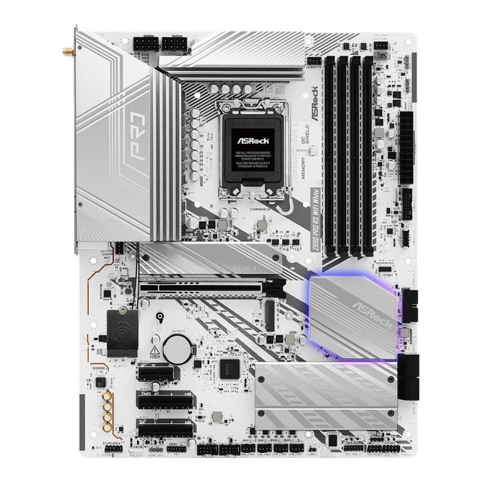 ASRock Placa Base Z890 Pro RS WiFi White ATX Intel Z890 LGA 1851 DDR5 Wi-Fi 6E Bluetooth 5.3