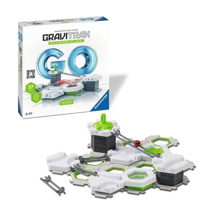 Ravensburger Gravitrax GO Flexible-Circuito de mármol-Juego de construcción-Edad 8-23705