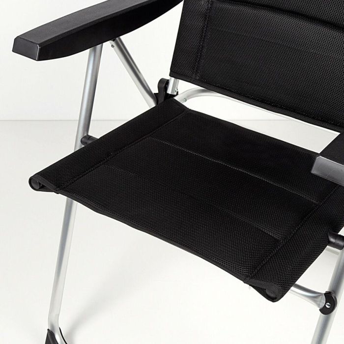 Silla de Playa Aktive Deluxe Plegable Negro 49 x 105 x 59 cm (2 Unidades) 4 Silla de Playa Aktive Deluxe Plegable Negro 49 x 105 x 59 cm (2 Unidades) 4