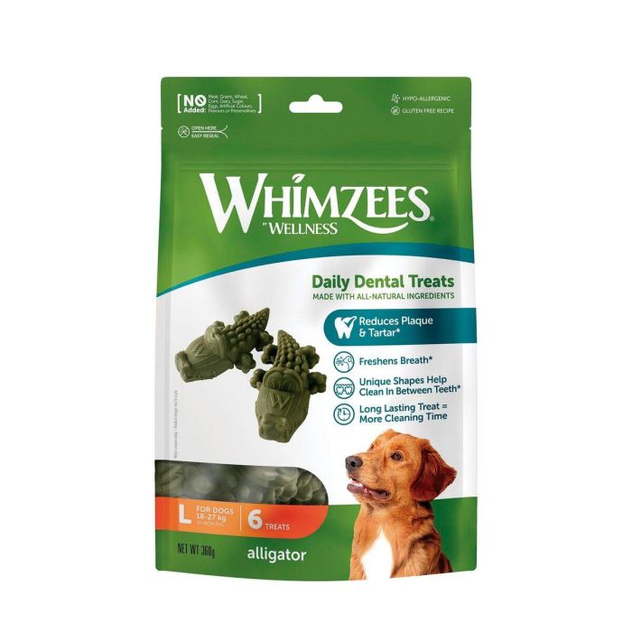 Whimzees Alligator L 6x6Uds 0 Whimzees Alligator L 6x6Uds 0