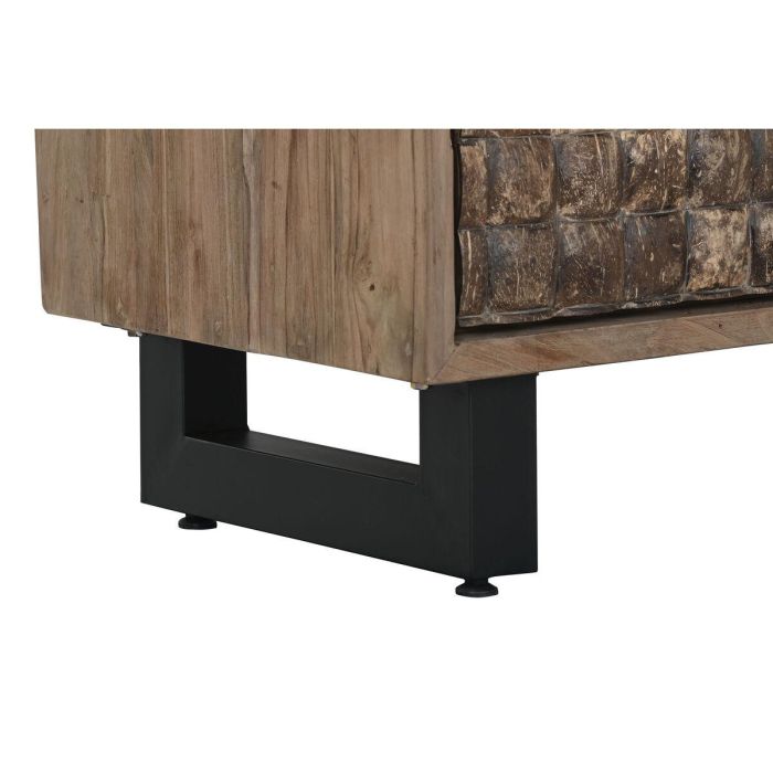 Armario Home ESPRIT madera de teca Fibra de coco 85 X 40 X 185 cm 2 Armario Home ESPRIT madera de teca Fibra de coco 85 X 40 X 185 cm 2