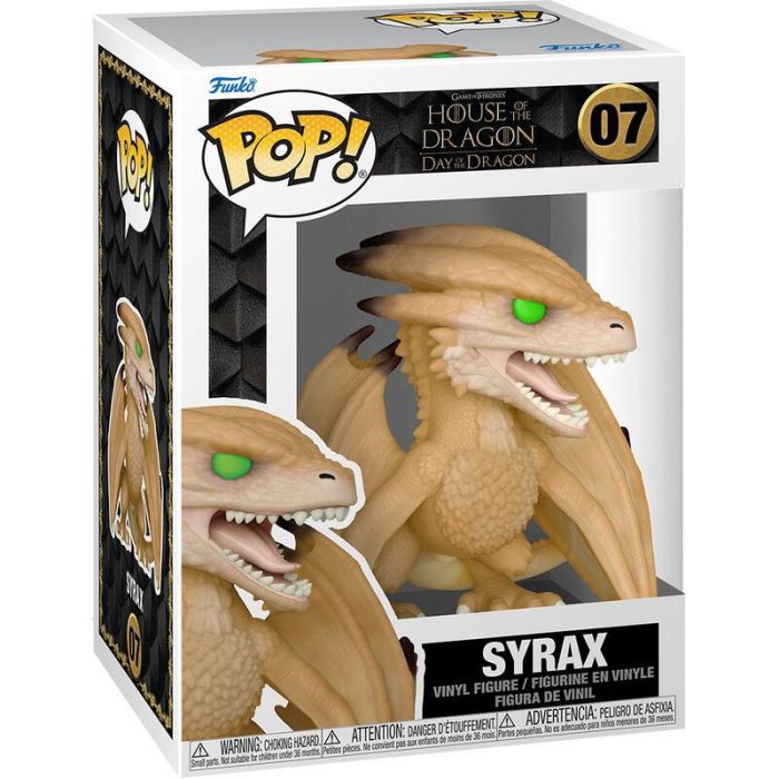 Figura POP Juego de Tronos La Casa del Dragon Syrax 2 Figura POP Juego de Tronos La Casa del Dragon Syrax 2