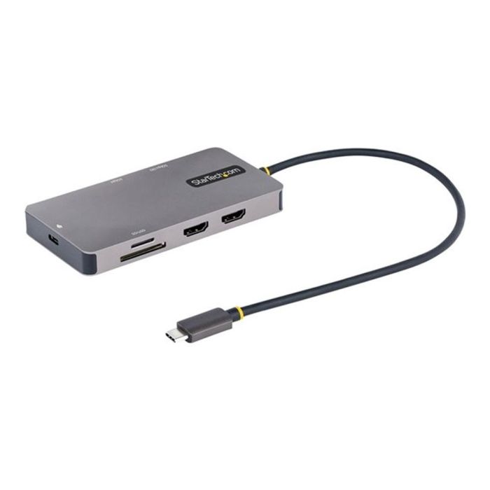 Hub USB Startech 120B-USBC-MULTIPORT Gris 15 W 0 Hub USB Startech 120B-USBC-MULTIPORT Gris 15 W 0