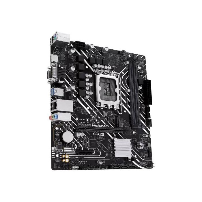 Placa Asus Prime H610M-D,Intel,1700,H610,2Ddr5,96Gb,Vga+Hdmi,4Sata3,1M.2,2Usb2.0,2Usb3.2,Usb-C,1Gblan,Matx 2