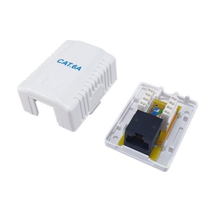 Equip Roseta Superficie RJ45 Cat.6A UTP 1 Puerto Color Blanco 2