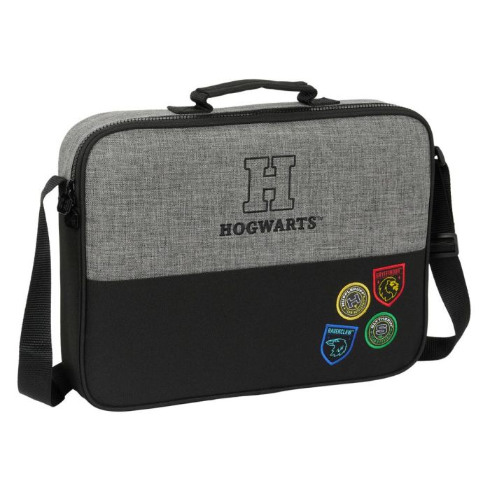 Cartera Escolar Harry Potter House of champions Negro Gris 38 x 28 x 6 cm