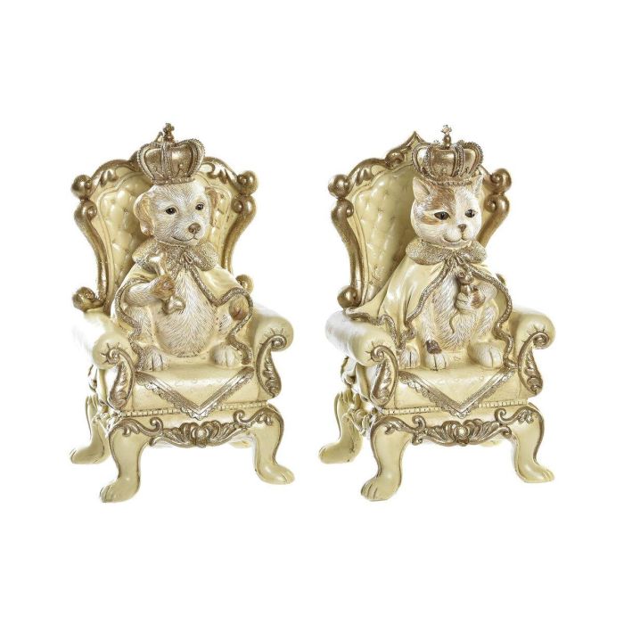 Hucha Navidad Moderna DKD Home Decor Dorado Marron Claro 10.5 x 20.5 x 12.5 cm (2 Unidades) Hucha Navidad Moderna DKD Home Decor Dorado Marron Claro 10.5 x 20.5 x 12.5 cm (2 Unidades)