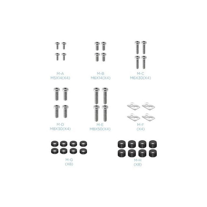TOOQ Soporte suelo rueda pantalla 37-100 negro 2 bultos 4 TOOQ Soporte suelo rueda pantalla 37-100 negro 2 bultos 4