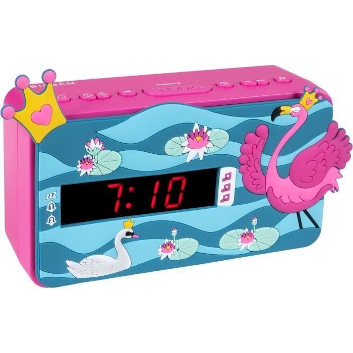 BIGBEN R15PRINCESS3D Altavoz Bluetooth Reloj Despertador Cara Efecto 3D Decoración Princesa