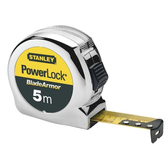 Stanley 0-33-514 Flexómetro PowerLock BladeArmor 5m x 25mm Amarillo/Plata 0 Stanley 0-33-514 Flexómetro PowerLock BladeArmor 5m x 25mm Amarillo/Plata 0