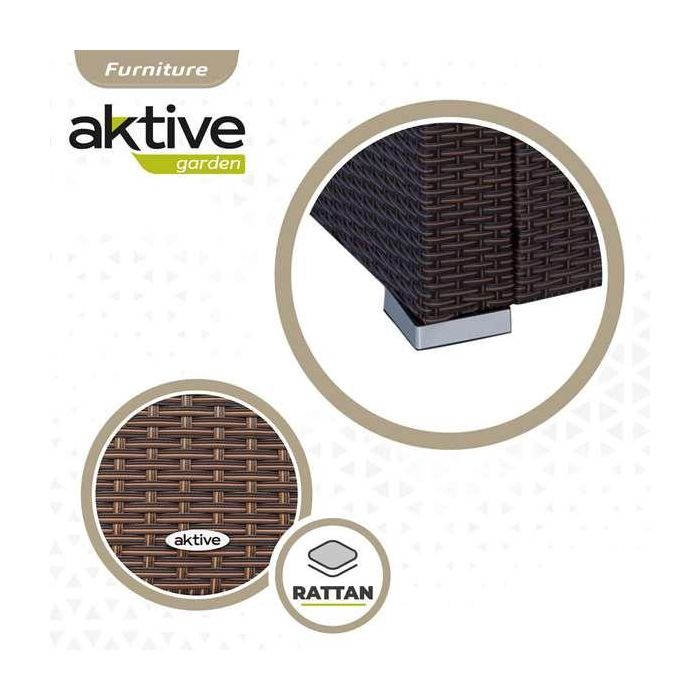 Muebles de Jardín Aktive Negro Crema 4