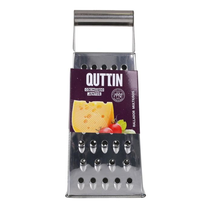 Quttin Rallador Multiusos 4 Caras Acero Inoxidable 20 cm (12 Unidades) 1 Quttin Rallador Multiusos 4 Caras Acero Inoxidable 20 cm (12 Unidades) 1