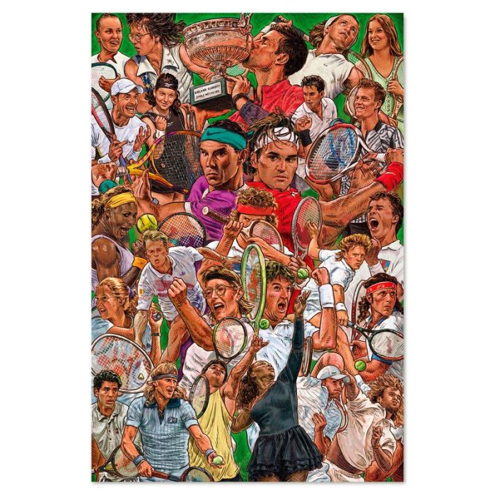 ERIK Póster Leyendas del Tenis 91,5x61cm, impreso en papel brillo de alta calidad de 150 gr.