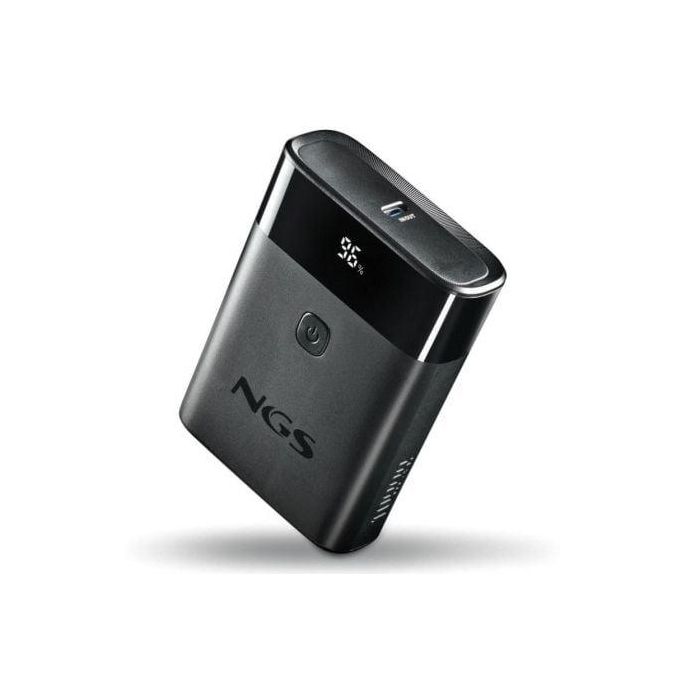 NGS TWIX10 Powerbank 10000mAh 22.5W Carga Rápida USB-C/A Negra con Pantalla LED y PD 20W/QC3.0 1