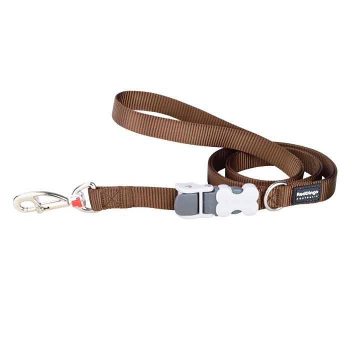 Red Dingo Superlead Correa Ajustable Manos Libres para Perro Marrón 20mm Ancho 1.1-1.8m Largo Máx 30kg Nylon