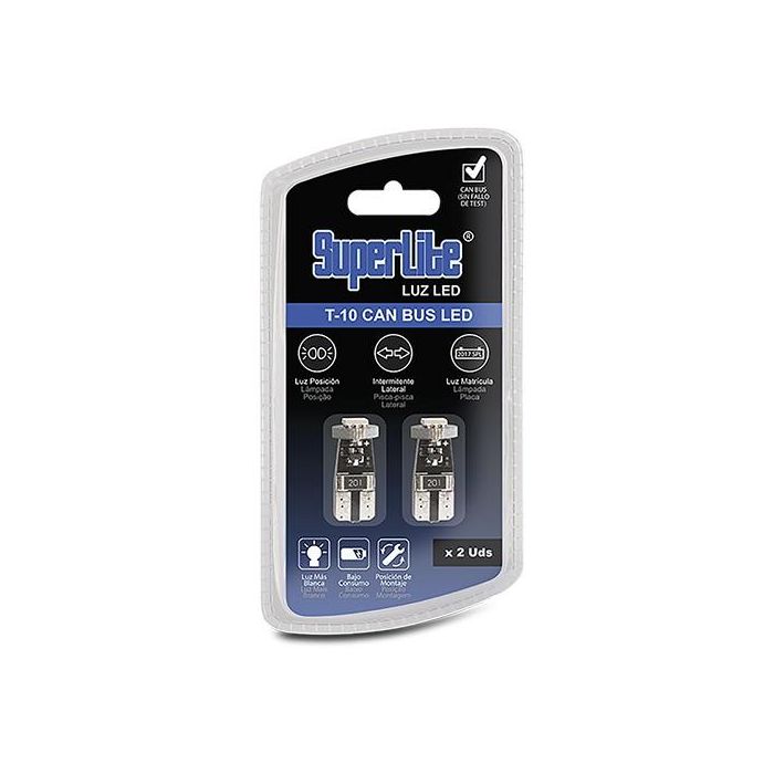 Bombilla Posicion 1 Led Blanca Smd 10 Can-Bus BOM12611 1 Bombilla Posicion 1 Led Blanca Smd 10 Can-Bus BOM12611 1