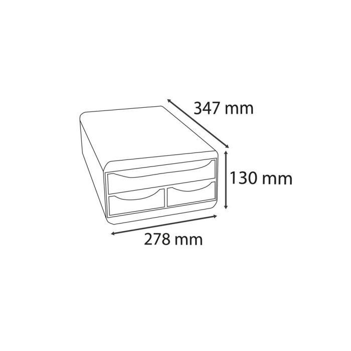 Fichero Cajones De Sobremesa Exacompta Skandi Din A4+ Polipropileno Reciclado 3 Cajones Colores Surtidos 5