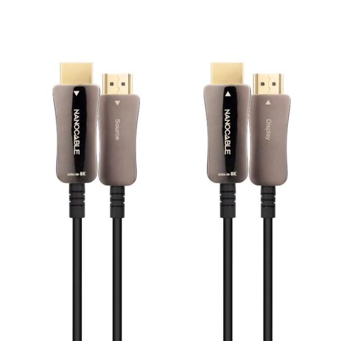 NANOCABLE CABLE HDMI V2.1 AOC 8K@60HZ 4K@120HZ 48GBPS A/M-A/M, NEGRO, 10 M 1 NANOCABLE CABLE HDMI V2.1 AOC 8K@60HZ 4K@120HZ 48GBPS A/M-A/M, NEGRO, 10 M 1
