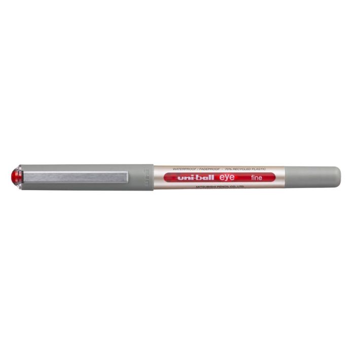Rotulador Uni-Ball Roller Ub-157E Fine Eye Rojo 0,7 mm 12 unidades 2