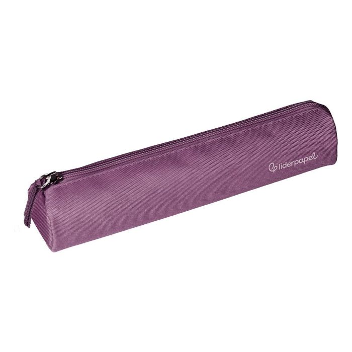 Estuche Portatodo Liderpapel Slim Cilindrico 220x45 mm Morado Empolvado 4