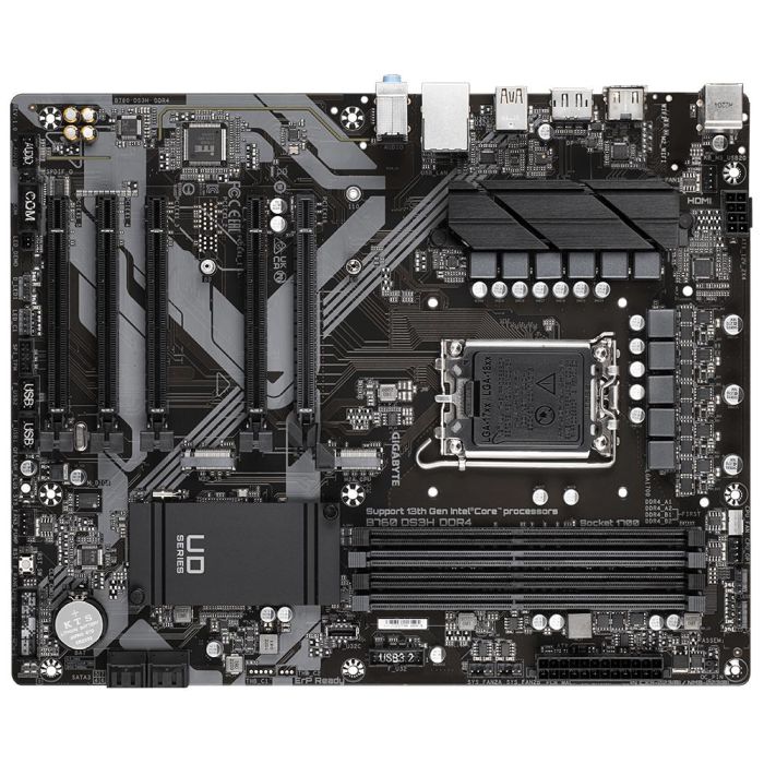 Gigabyte 9MB76DS34-00-10 Placa Base B760 DS3H DDR4 Socket 1700 para Intel 13a/12a Gen, ATX, 4x DIMMs, 2x M.2 PCIe 4.0, USB 3.2 Gen 2x2, HDMI/DP 4 Gigabyte 9MB76DS34-00-10 Placa Base B760 DS3H DDR4 Socket 1700 para Intel 13a/12a Gen, ATX, 4x DIMMs, 2x M.2 PCIe 4.0, USB 3.2 Gen 2x2, HDMI/DP 4