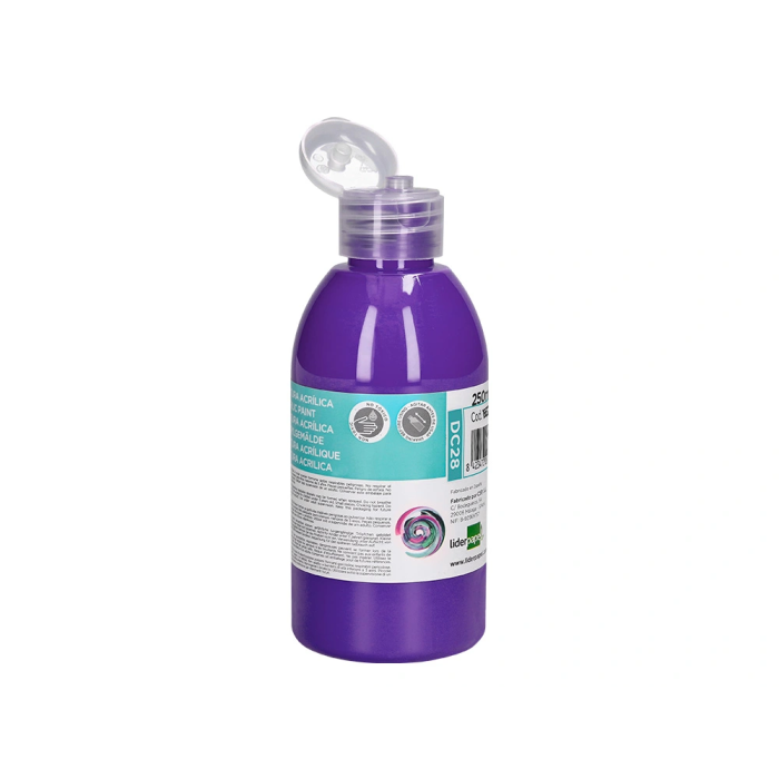 Liderpapel Pintura acrilica bote 250 ml violeta 2