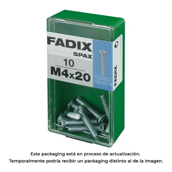 Fadix Tornillo Métrica CP M4x20mm - Caja de 10 Unidades 0 Fadix Tornillo Métrica CP M4x20mm - Caja de 10 Unidades 0