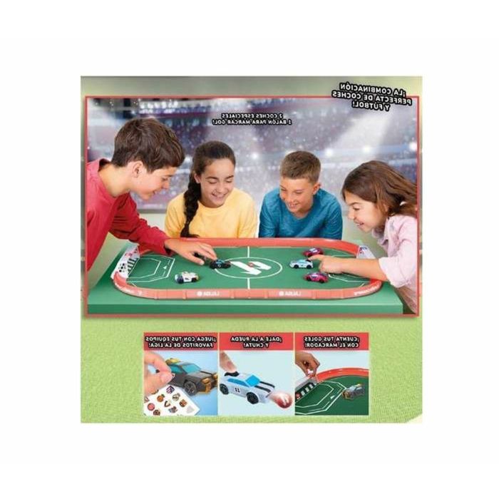 Imc Toys Estadio Oficial Turbo Champs La Liga con 2 Porterías, Marcador de Puntos, Barreras y 2 Coches Exclusivos - Edad +6 Años 2 Imc Toys Estadio Oficial Turbo Champs La Liga con 2 Porterías, Marcador de Puntos, Barreras y 2 Coches Exclusivos - Edad +6 Años 2