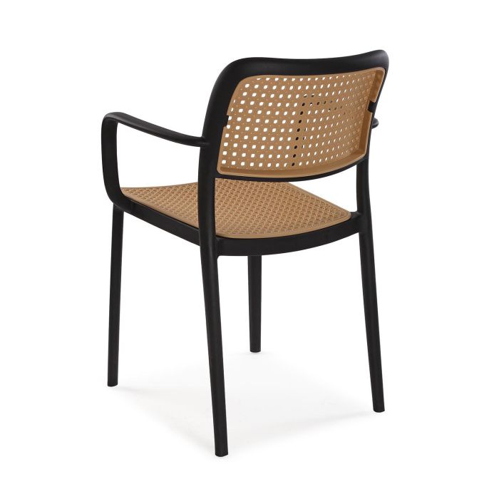 Silla Reposabrazos Venus Negra Versa 58X81CM (4 Unidades) 3 Silla Reposabrazos Venus Negra Versa 58X81CM (4 Unidades) 3