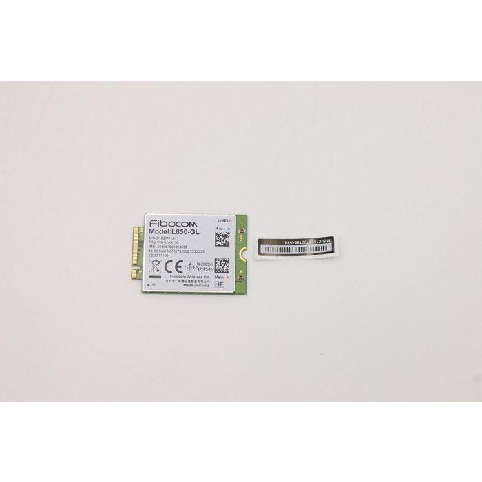 Lenovo Wireless module for Lenovo devices, M.2 interface, supports 4G LTE CAT9 connectivity without SIM card.