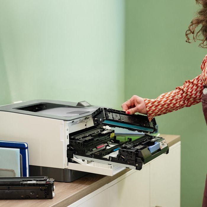 HP LaserJet Pro 3202dn Impresora Láser Color de Doble Cara para Equipos de Trabajo, Impresión Profesional Rápida