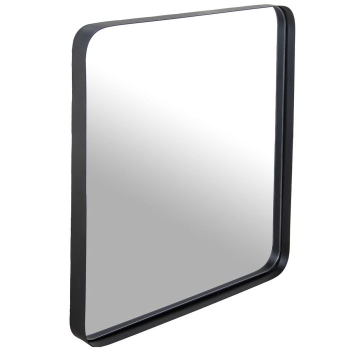 Espejo de pared Alexandra House Living Negro Cuadrado 4