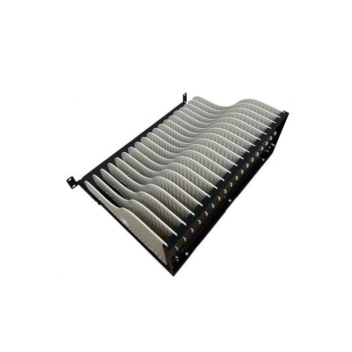 Ewent EW1720 Organizador Estación de Carga 18 Dispositivos Rack 19 Pulgadas Portátiles Tabletas Teléfonos Gestión de Cables Negro Blanco 1