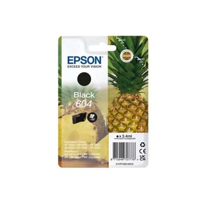 EPSON Cartucho Negro 604 XP-2200, WF-2910DWF Piña EPSON Cartucho Negro 604 XP-2200, WF-2910DWF Piña