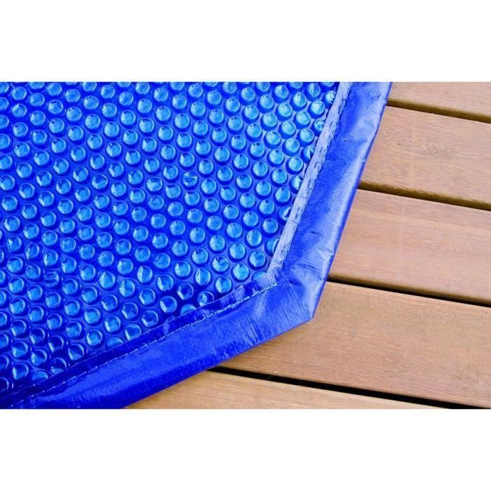 Cubierta de burbujas para piscina de madera - UBBINK - Rectangular 350x650 - Azul - 400 micras 1