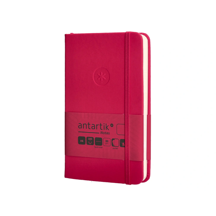 Antartik Cuaderno A6 Tapa Dura Hojas Lisas Burdeos 100 Hojas 80gr FSC 3