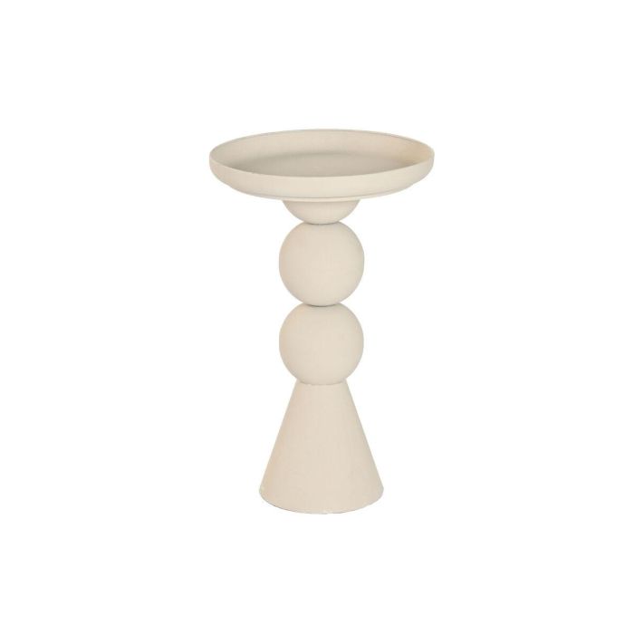 Mesita Auxiliar Moderno DKD Home Decor Beige 41 x 67 x 41 cm Mesita Auxiliar Moderno DKD Home Decor Beige 41 x 67 x 41 cm