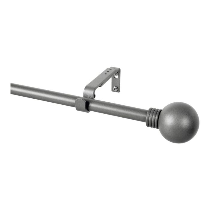Cintacor - Stor Planet Kit Barra Cortina Anillo Extensible 110-200 cm Plomo Satinado 3