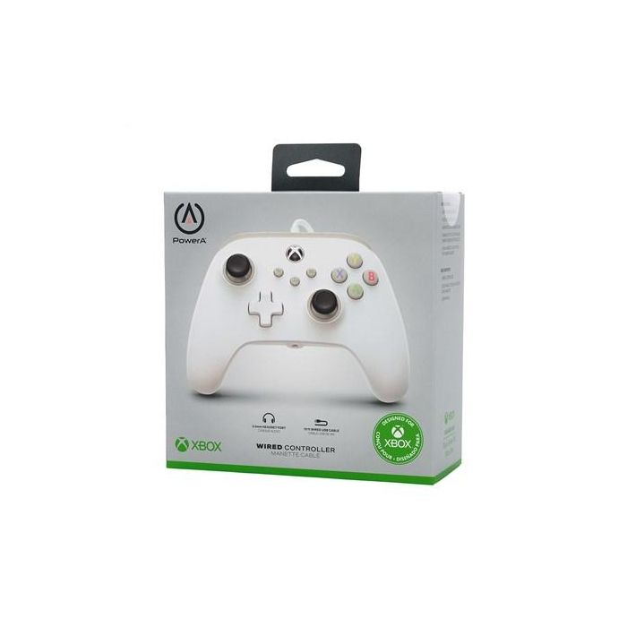 Power A 1519365-01 Mando con Cable para Xbox Series X/S y Xbox One, Blanco