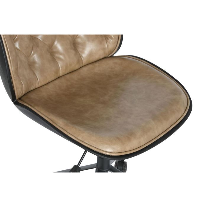 Silla Vintage DKD Home Decor Marron Claro Negro 57.5 x 83 x 47.5 cm 6 Silla Vintage DKD Home Decor Marron Claro Negro 57.5 x 83 x 47.5 cm 6