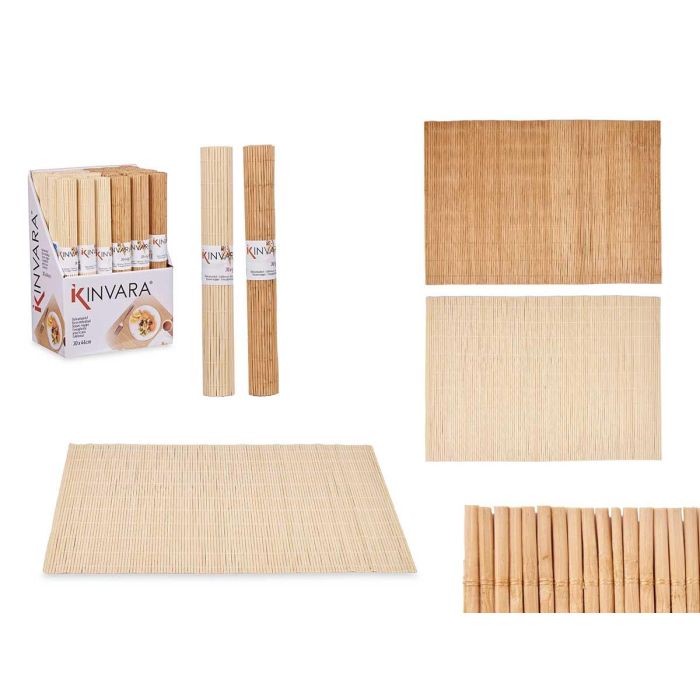 Kinvara Salvamantel de Bambú Natural 30x44 cm Surtido para Mesa - Protección y Estilo para tu Hogar (48 Unidades) 0 Kinvara Salvamantel de Bambú Natural 30x44 cm Surtido para Mesa - Protección y Estilo para tu Hogar (48 Unidades) 0