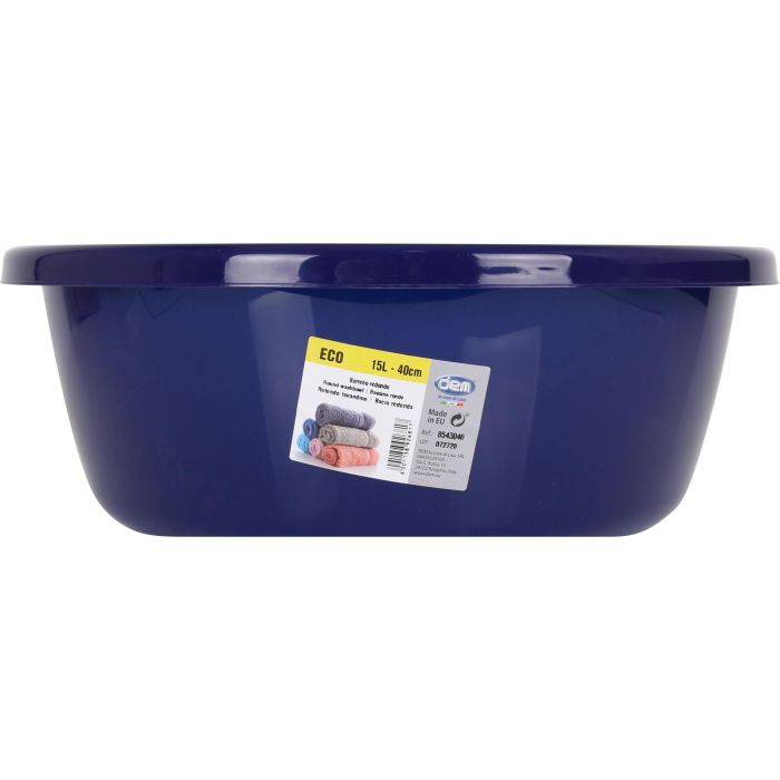 Dem Barreño Redondo 15L Eco 40 cm (ø41x16cm) (12 Unidades)