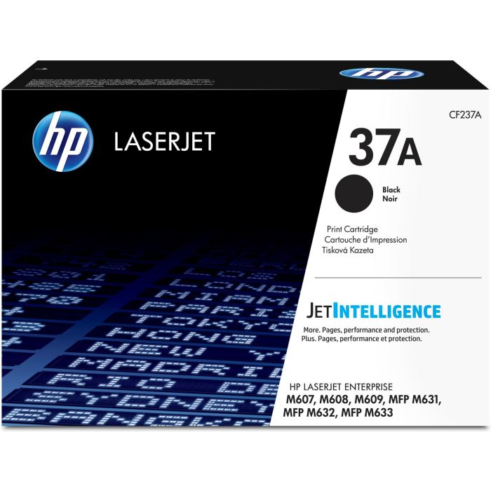 HP LaserJet M607n/dn,M608n/dn/x Toner Negro nº37A