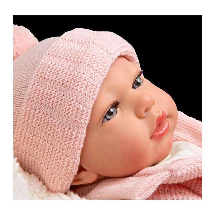 Muñeca reborn arias 40 cm marta rosa c/manta 5 Muñeca reborn arias 40 cm marta rosa c/manta 5