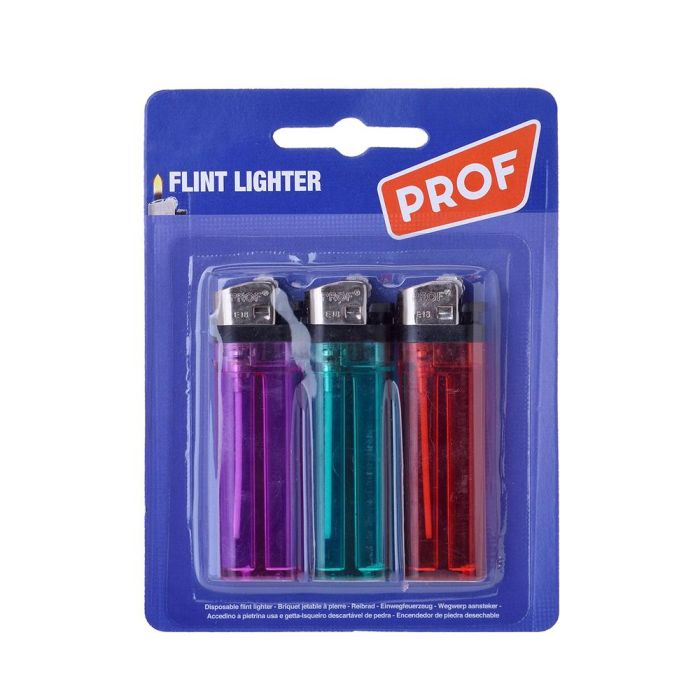 Pack 3 uni. encendedor transparente colores surtidos 2 Pack 3 uni. encendedor transparente colores surtidos 2