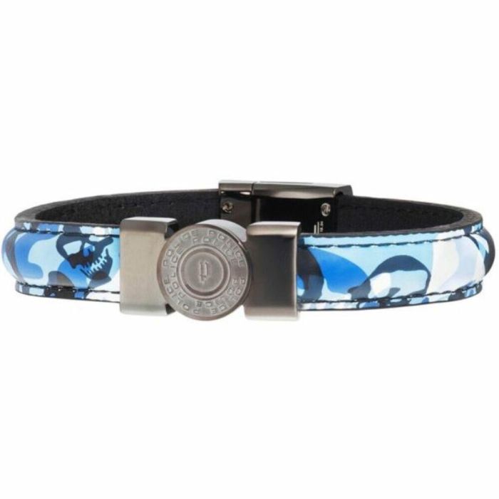 Pulsera Hombre Police PJ25556BLU.03-S Cuero