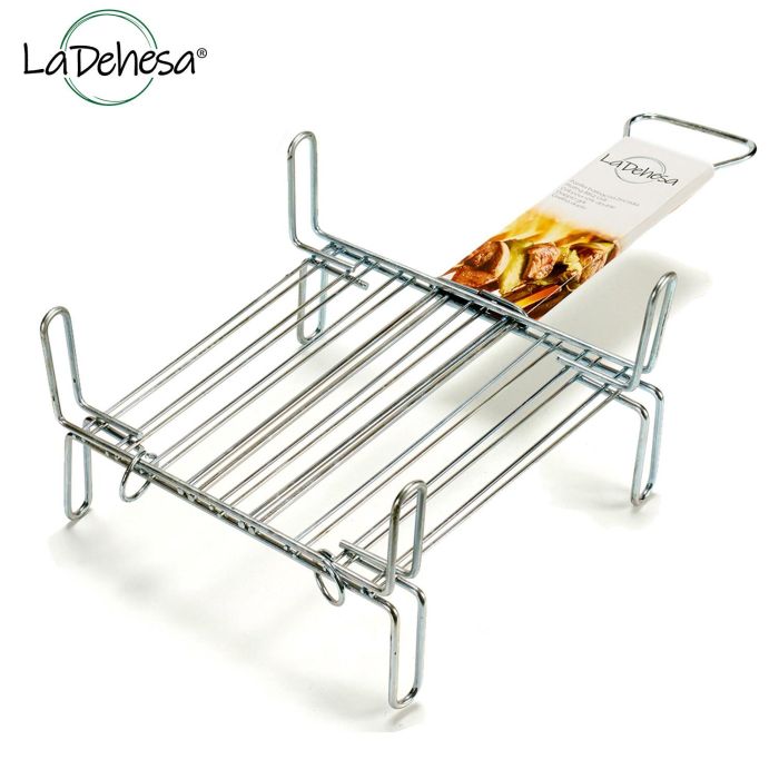 Parrilla Doble Zincada 25x25 cm La Dehesa - Acero Zincado, Plateado (5 Unidades) 1 Parrilla Doble Zincada 25x25 cm La Dehesa - Acero Zincado, Plateado (5 Unidades) 1