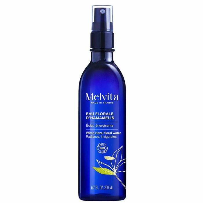 Melvita Agua Floral de Hamamelis Bio Brumisador 200 ml - Tónico Facial Calmante Anti-Rojeces e Iluminador para Pieles Sensibles
