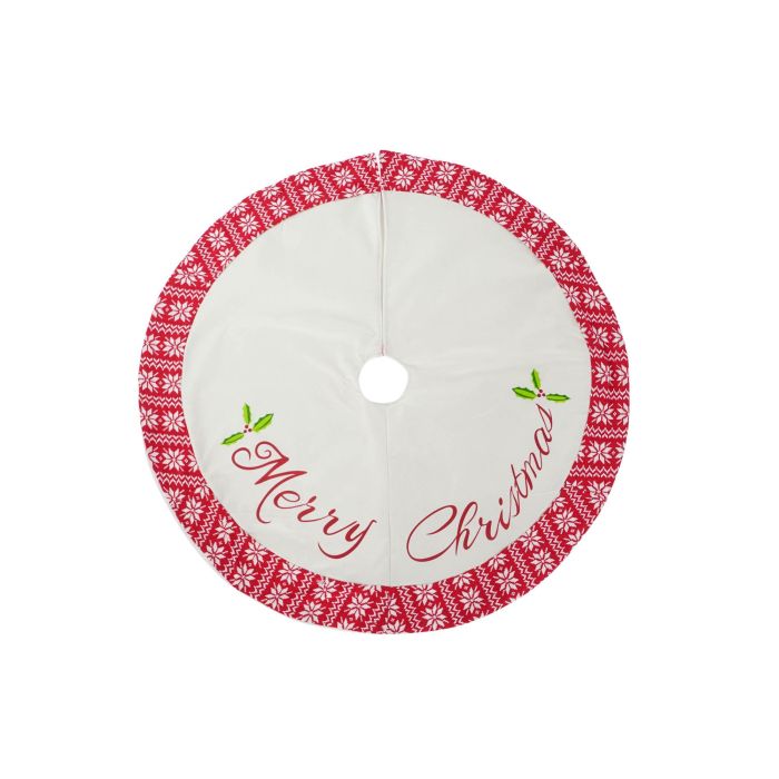 DKD Home Decor Base para Árbol Rojo Blanco 106 x 106 x 2 cm (2 Unidades) 3