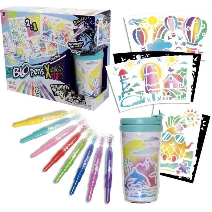 Blopens - LANSAY - Créa'mug - 9 plantillas - 1 taza - A partir de 6 años 1 Blopens - LANSAY - Créa'mug - 9 plantillas - 1 taza - A partir de 6 años 1
